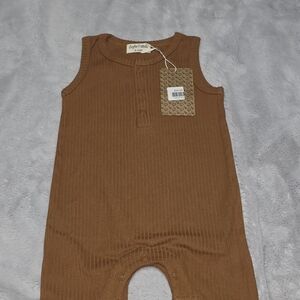 NWT 6-12mo Sofia Mila Ribbed Cotton Romper
